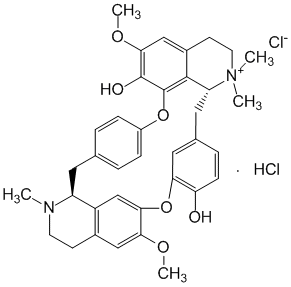 Структурная формула Тубокурарина хлорид