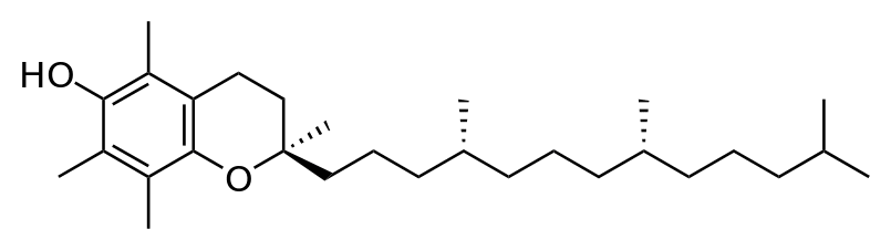 Структурная формула Витамин E