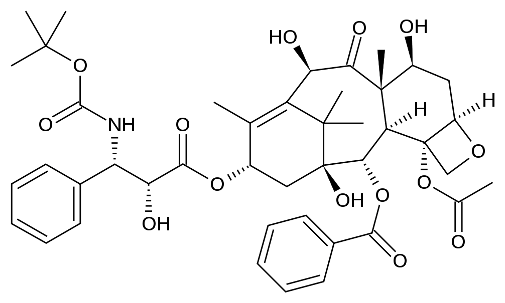 Структурная формула Доцетаксел