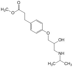Структурная формула Эсмолол