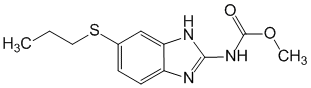 Структурная формула Албендазол