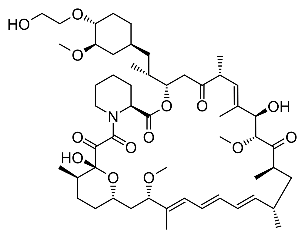 Структурная формула Эверолимус