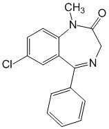 Структурная формула Диазепам