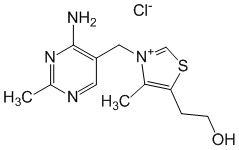 Структурная формула Тиамин