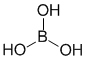 Структурная формула Борная кислота