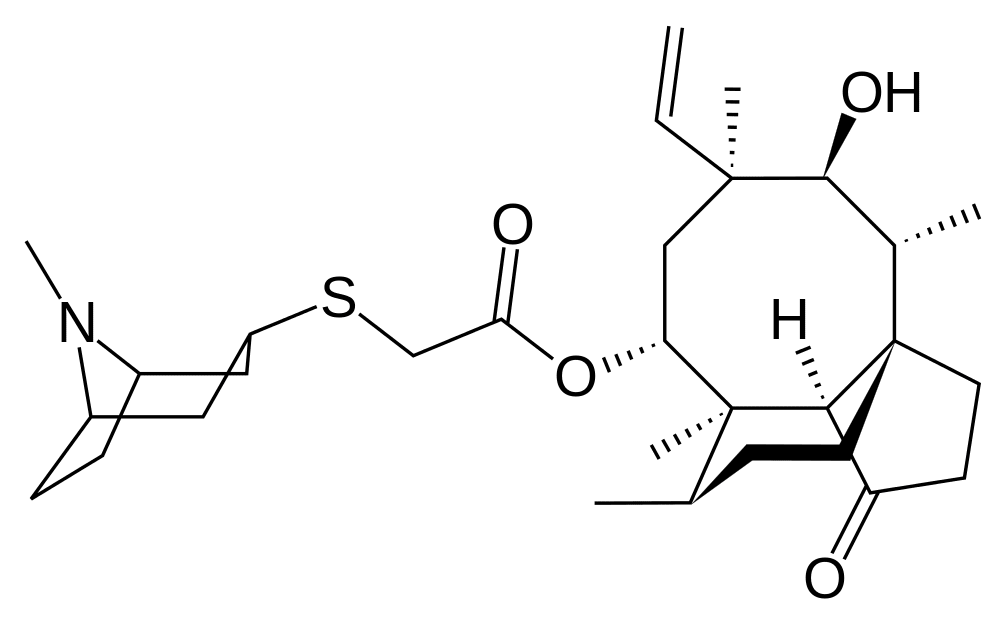 Структурная формула Ретапамулин
