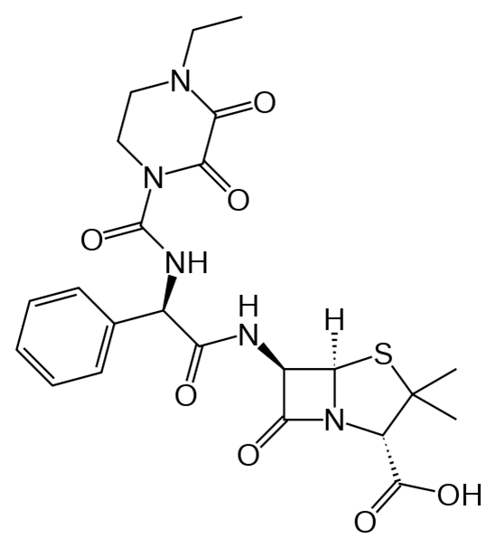 Структурная формула Пиперациллин