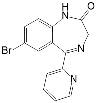 Структурная формула Бромазепам