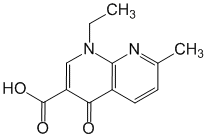 Структурная формула Налидиксовая кислота