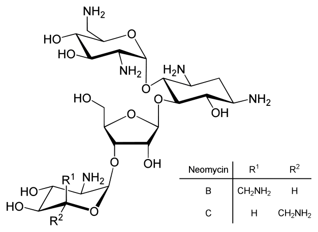 Структурная формула Неомицин