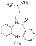 Структурная формула Дибензепин