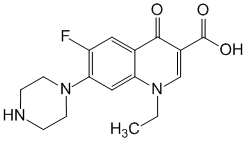 Структурная формула Норфлоксацин