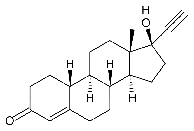 Структурная формула Норэтистерон