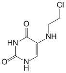 Структурная формула Хлорэтиламиноурацил
