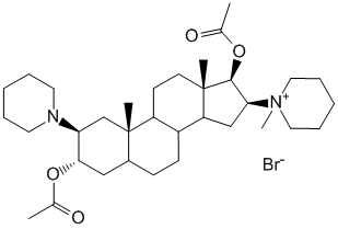 Структурная формула Векурония бромид