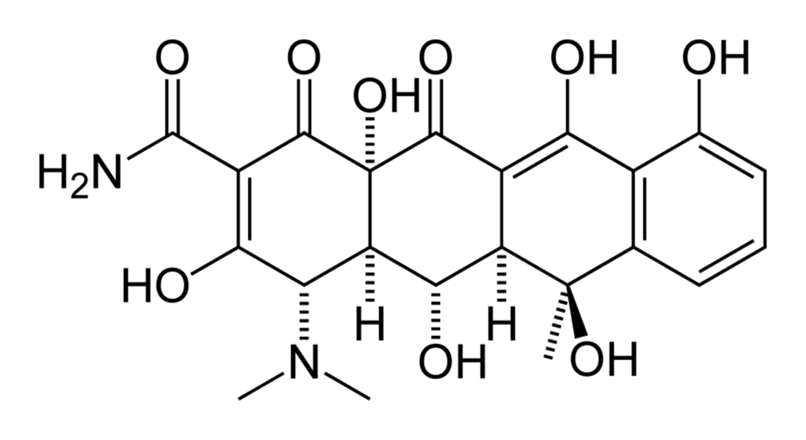 Структурная формула Окситетрациклин