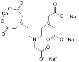 Структурная формула Кальция тринатрия пентетат