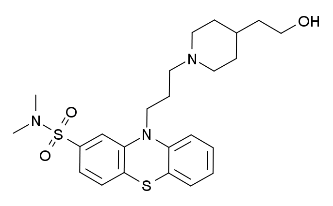 Структурная формула Пипотиазин