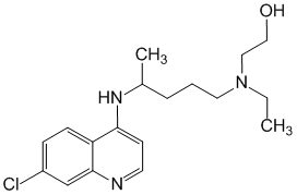 Структурная формула Гидроксихлорохин