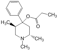 Структурная формула Тримеперидин