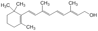 Структурная формула Ретинол