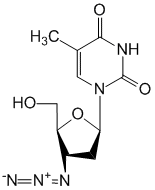 Структурная формула Зидовудин