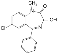 Структурная формула Темазепам