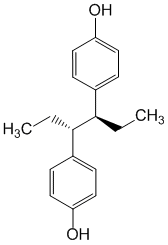 Структурная формула Гексэстрол
