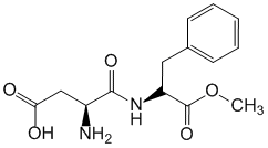 Структурная формула Аспартам