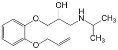 Структурная формула Окспренолол