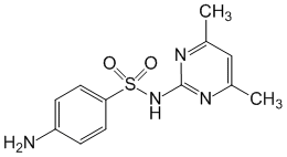 Структурная формула Сульфадимидин