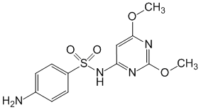 Структурная формула Сульфадиметоксин