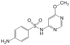 Структурная формула Сульфамонометоксин