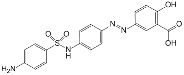 Структурная формула Сульфасалазин