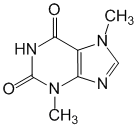 Структурная формула Теобромин