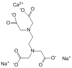Структурная формула Натрия кальция эдетат