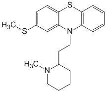 Структурная формула Тиоридазин