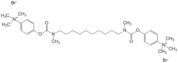 Структурная формула Демекария бромид