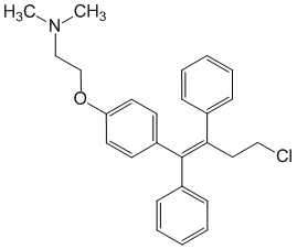 Структурная формула Торемифен