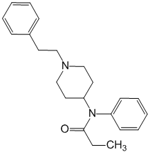 Структурная формула Фентанил
