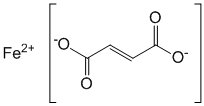Структурная формула Железа фумарат