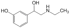 Структурная формула Этилэфрин