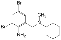 Структурная формула Бромгексин