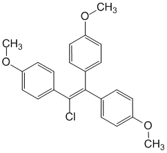 Структурная формула Хлоротрианизен