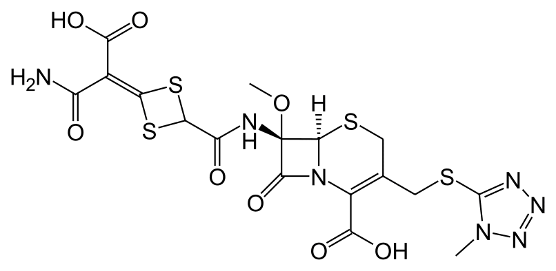 Структурная формула Цефотетан