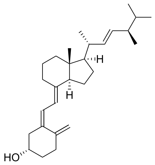 Структурная формула Эргокальциферол