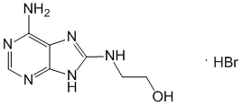 Структурная формула Гидроксиэтиламиноаденин