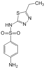 Структурная формула Сульфаэтидол