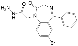 Структурная формула Гидазепам