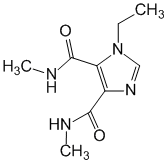 Структурная формула Метиламид этилимидазолдикарбонат